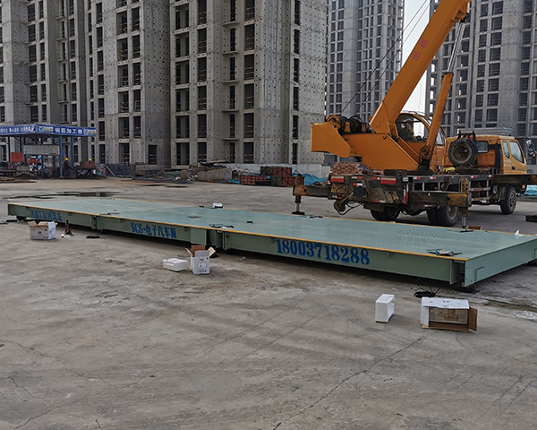 鄭州中牟中鐵建工3/16米電子汽車(chē)衡安裝調(diào)試完畢！